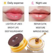 Honey Lip Balm Moisturizing Nourishing Anti-Wrinkle Lip Mask Anti-Cracking Fade Lip Lines Whitening Lip Care Skin Care Products