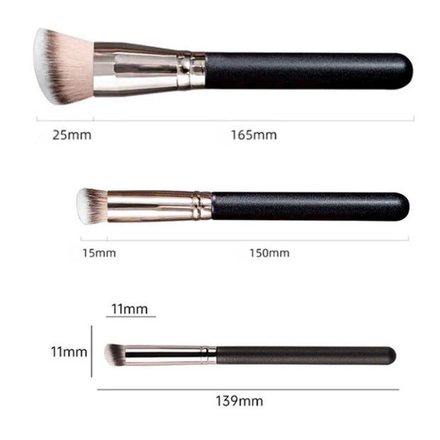 Makeup Brushes Foundation Concealer Angled Seamless Cover Synthetic Dark Circle Liquid Cream Cosmetics Contour Brush Beauty Tool