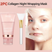 150Ml Night Collagen Wrapping Mask Peel-Off Face Mask Rejuvenation Moisturizing Brightening Korean Skin Care Facial Mask