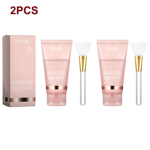 150Ml Night Collagen Wrapping Mask Peel-Off Face Mask Rejuvenation Moisturizing Brightening Korean Skin Care Facial Mask