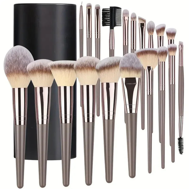 3-20Pcs Makeup Brushes Set Foundation Eyeshadow Blush Highlighter Soft Fluffy Concealer Kabuki Blending Brush Female Beauty Tool