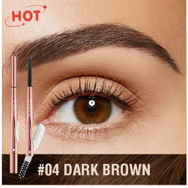 3 in 1 Eyebrow Pencil with Eyebrow Trimmer Long Lasting Precise Brow Definer Natural Color Waterproof Eye Brow Pen