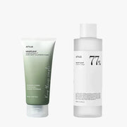 Anua Skincare Products Set Korean Original Facial Deep Cleansing:77% Soothing Toner& Heartleaf Pore Control Cleansing Oil