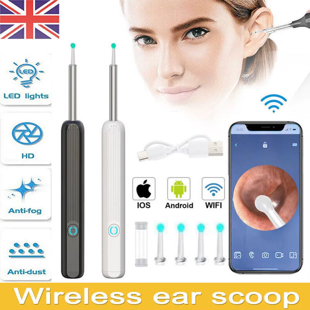 Wireless HD Wax Remover Camera Smart Visual Ear Endoscope Spoon Pick Cleaner