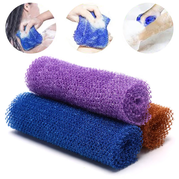 African Net Long Bath Body Exfoliating Long Net Shower Body Scrub Back Scrubber Skin Smoother Beauty Skin Bath Wash